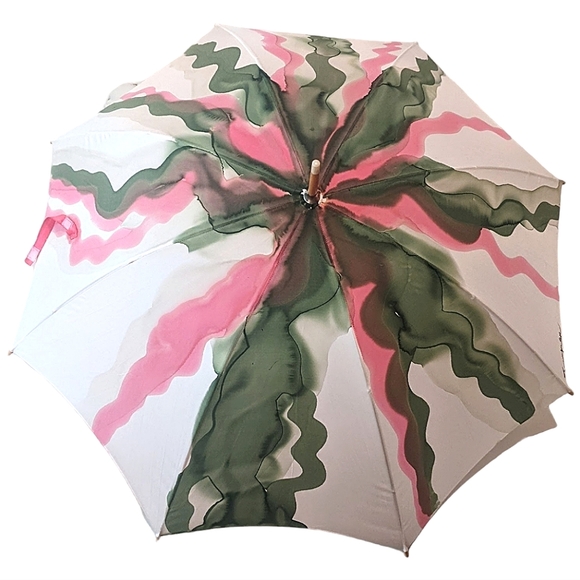 Handpainted signed SILK Original signed one of a kind Parasol/Umbrella - Picture 16 of 16